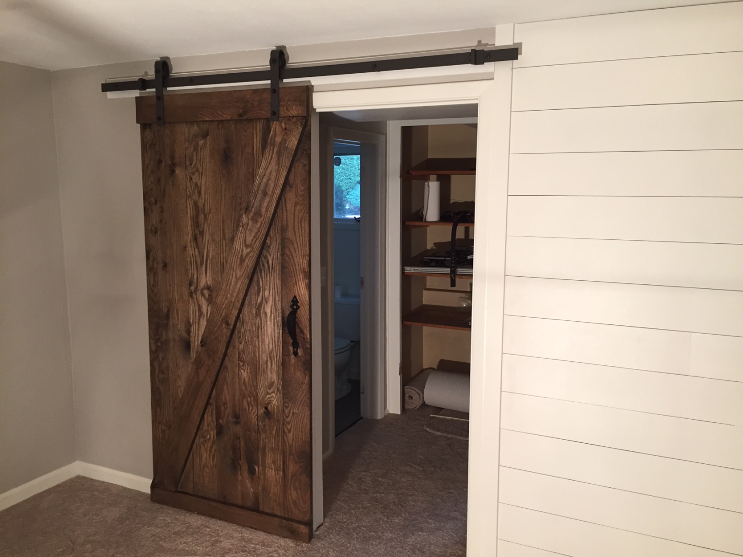 Shiplap and Barn Door – Snyder Carpentry and Remodeling