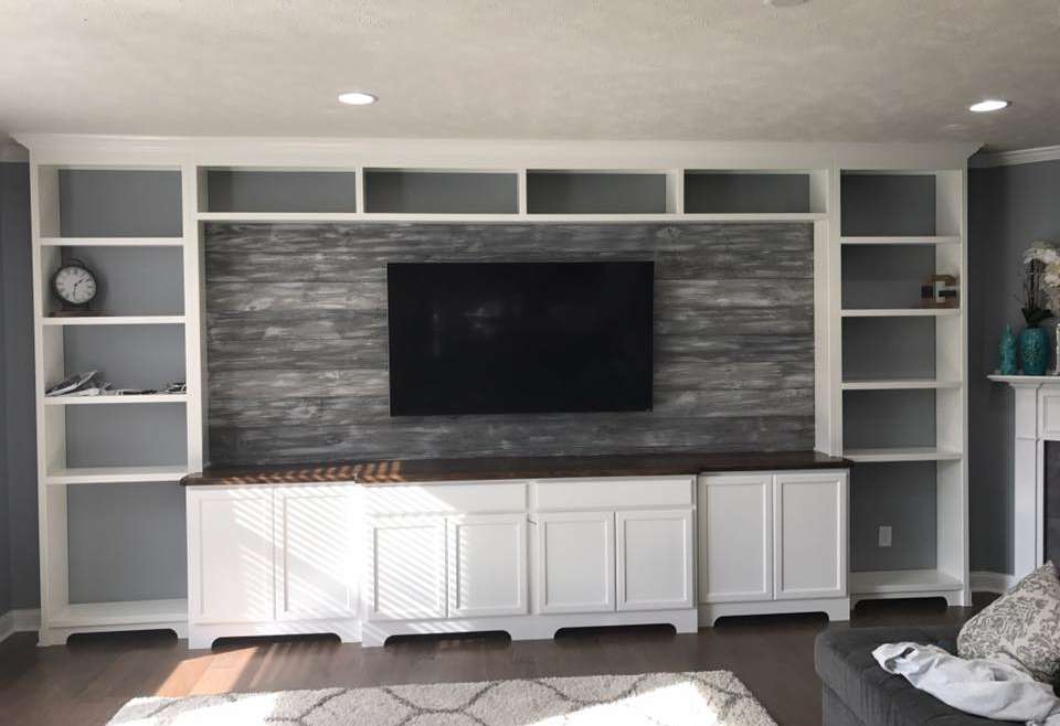 Custom Entertainment Wall – Snyder Carpentry and Remodeling